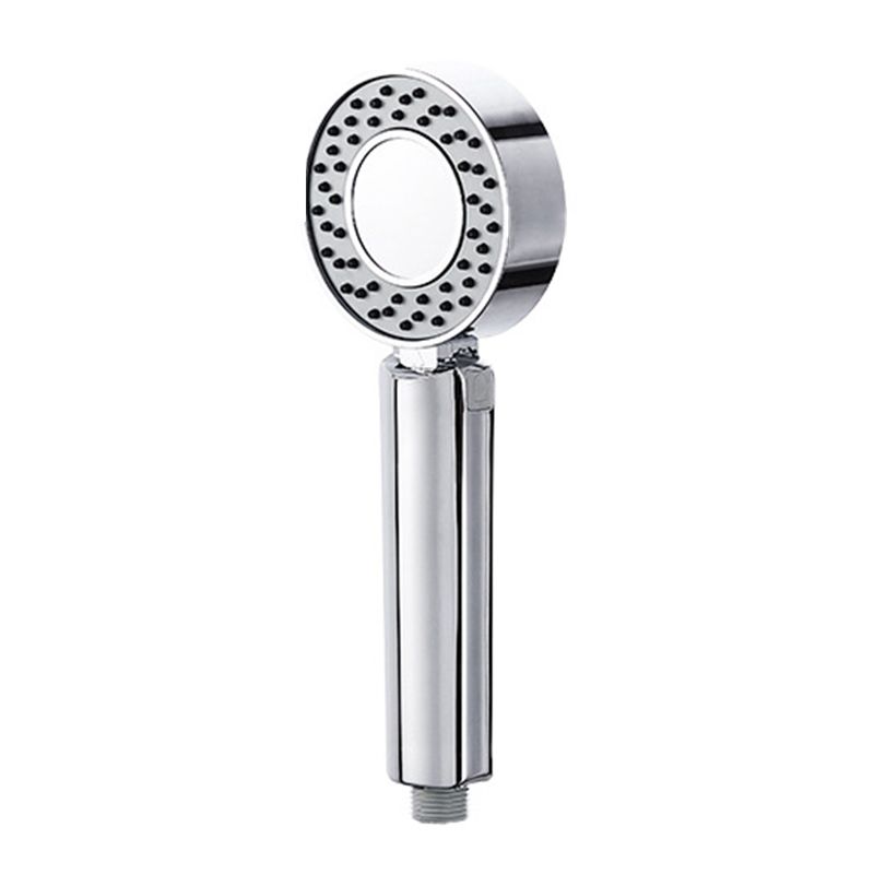 Contemporary Wall Mounted Shower Head Combo Chrome Round Hand Shower