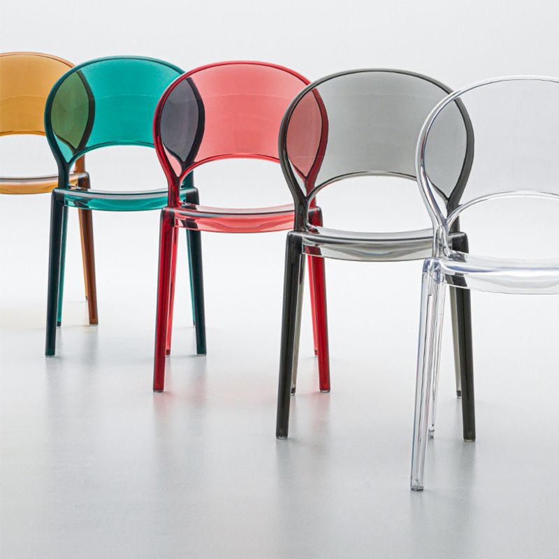 Nordic Style Colorful Side Chair Plastic Side Dining Chair for Home Use