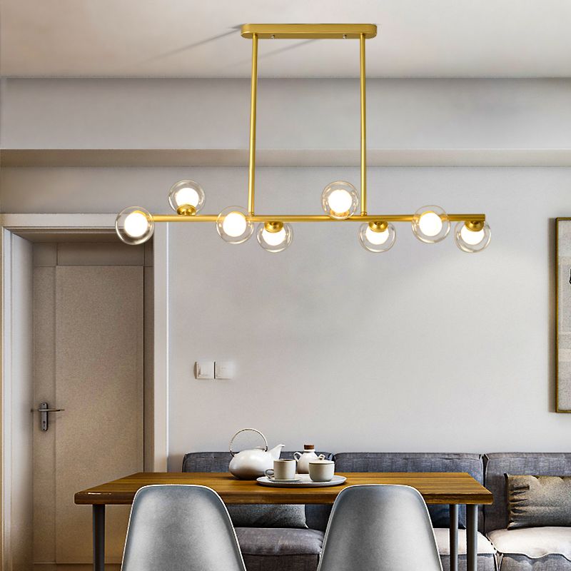 Modern Style Dining Pendant Lamp Fixture Kitchen Dining Room Glass Shade Hanging Light
