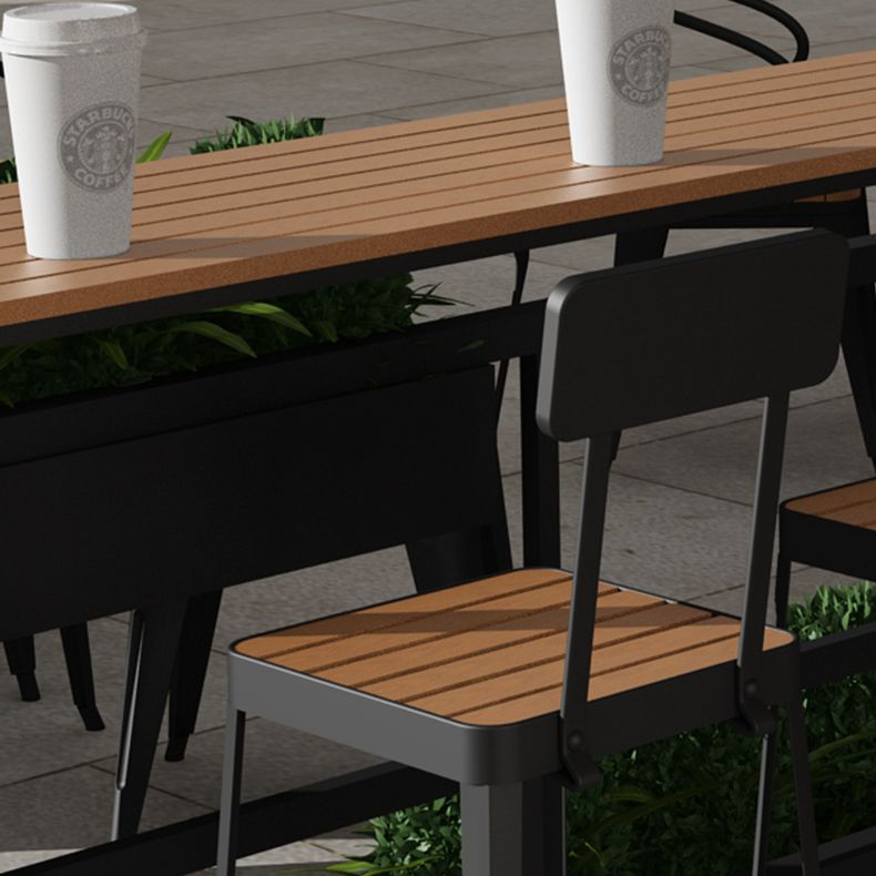 Industrial Bar Table Set 1/2/5 Pcs Rectangular Bar Table and Stools