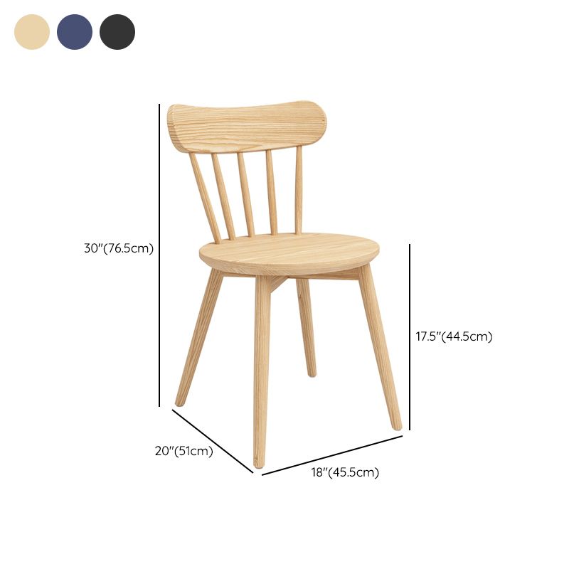 Contemporary Solid Wood Windsor Dining Chair for Dining Room