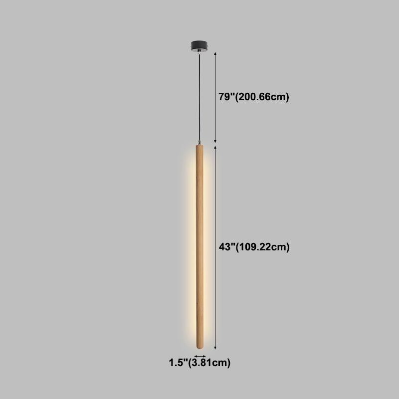 Minimalisme de chambre Minimalisme Light Lumière suspendue linéaire avec 1 lumière