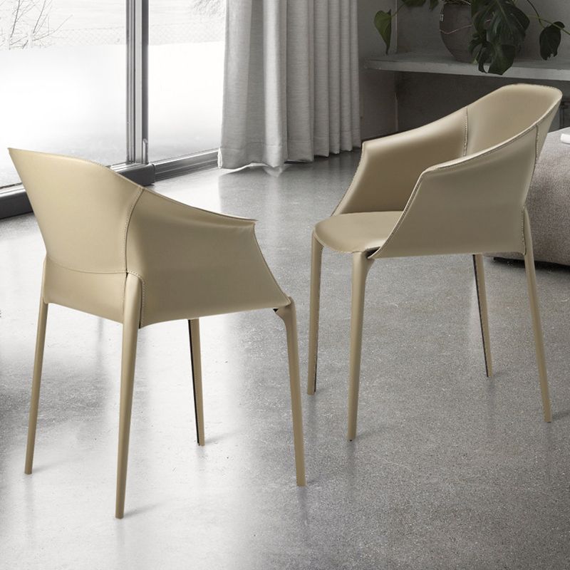 Arms Included Barrel Chair Barrel Sloped Arm Accent Chair with Legs