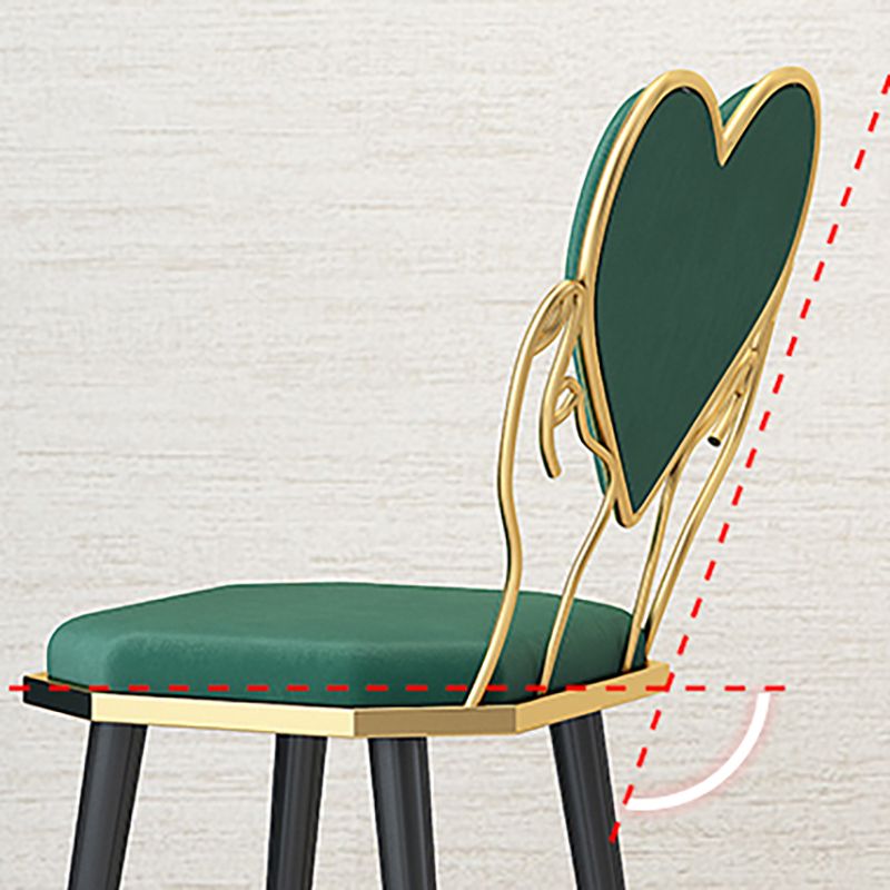 Nordic Style Velvet Dining Chair Metal Dining Chairs for Restaurant Use