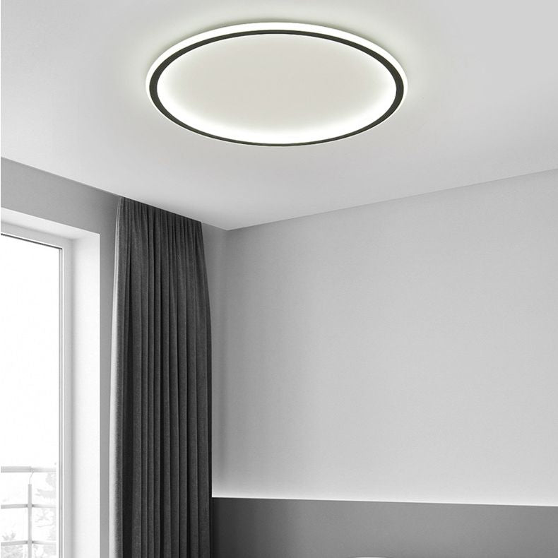 Aluminium Flush Flush Mount Ceiling Lighting Fixture Modern Black Flush Mount Lamp