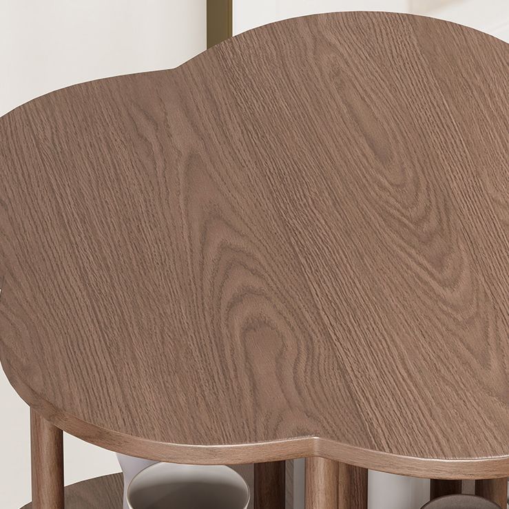 Solid Wood Bookshelf Contemporary Style Open Back Bookcase for Home Office Study Room