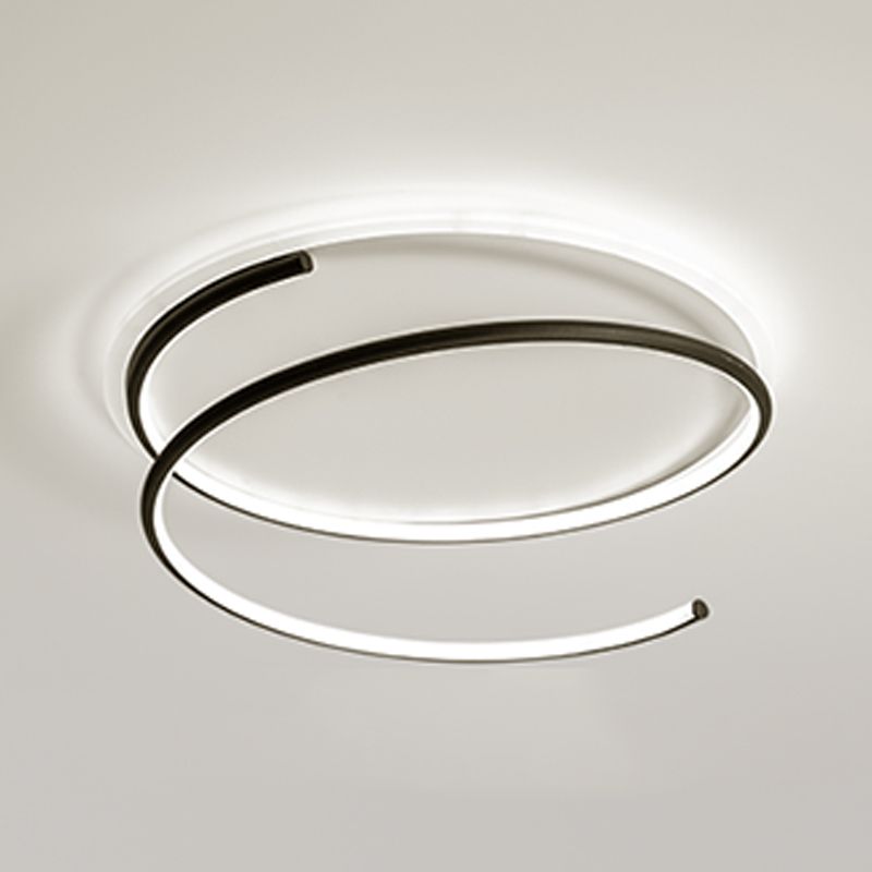 Lineare Form Deckenbefestigungen Moderne Stil Metall 2 Light Deckenbefestigungen Montiert