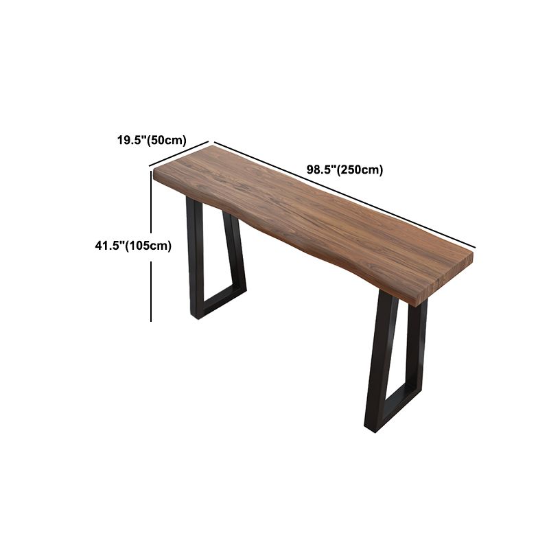 Industrial Counter Height Set 1/2/3 Pcs Solid Wood Bar Table and Stools