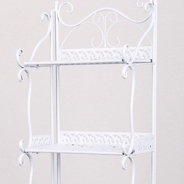 Contemporary Metal Book Shelf Folding Open Back Bookshelf Shelves Included