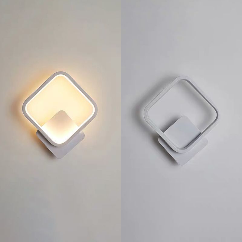 Moderne minimalistische stijl wand gemonteerd verlichtingsarmatuur metaal 1 lichte wandwanden voor slaapkamer