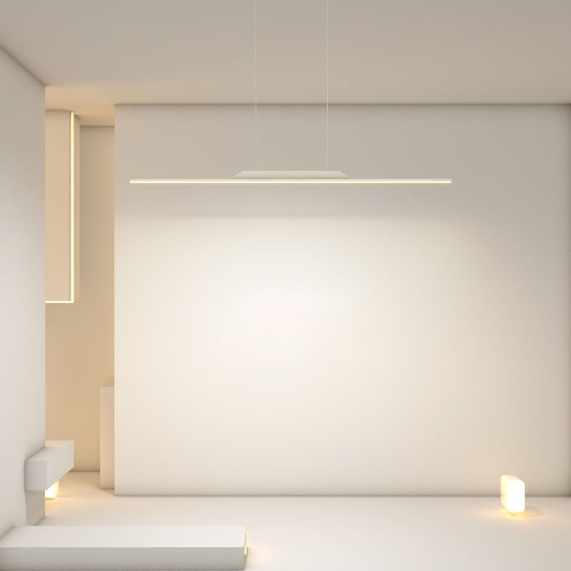 Metal Chandelier Lighting Fixture Modern Style LED Island Pendant for Dining Room