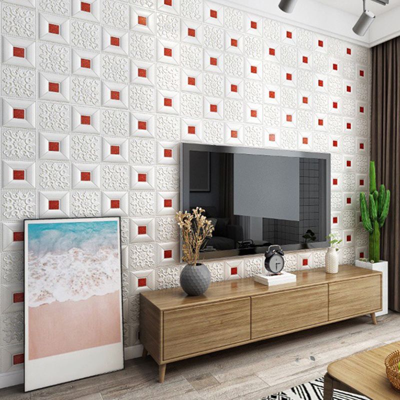 Modern Wall Paneling Foam 3D Embossed Peel and Stick Wall Panel