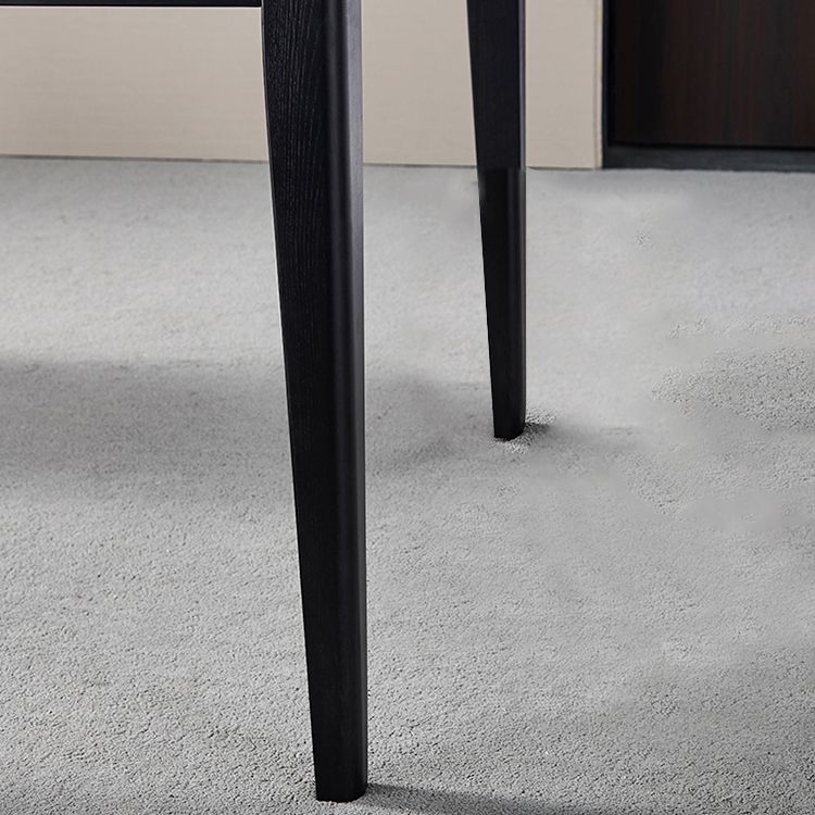 Mesa de comedor blanca de forma cuadrada Mesa de piedra sinterizada industrial con 4 patas