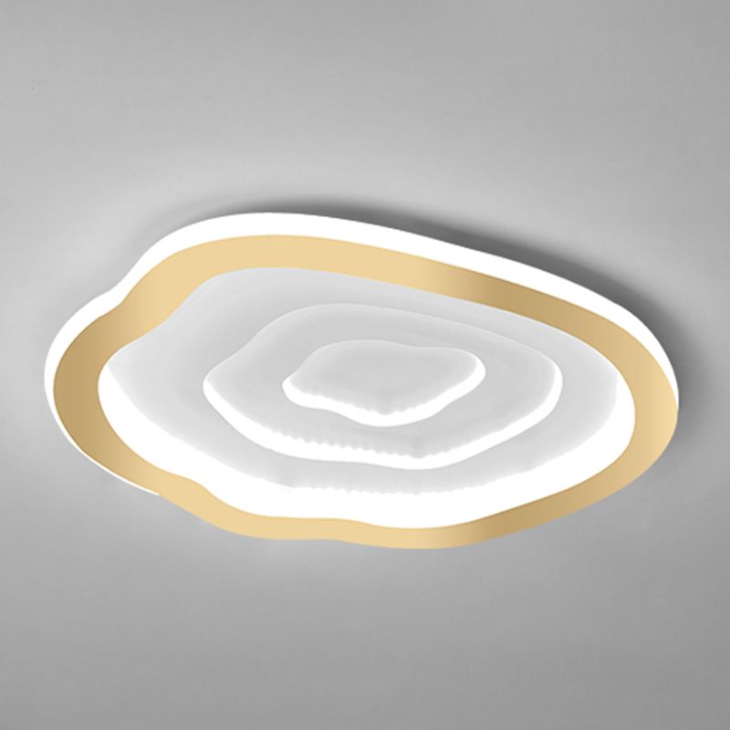 Moderne Einfachheit LED Unterputz schmiedeeiserne geometrische Deckenbefestigung mit Silikonschild