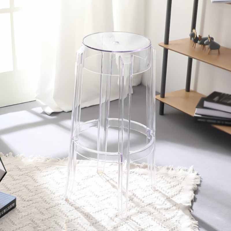 Nordic Simple Stapelbarer Thekenhocker 30-Zoll-Höhenlosen-Innen-Barhocker, 2-Set von 2