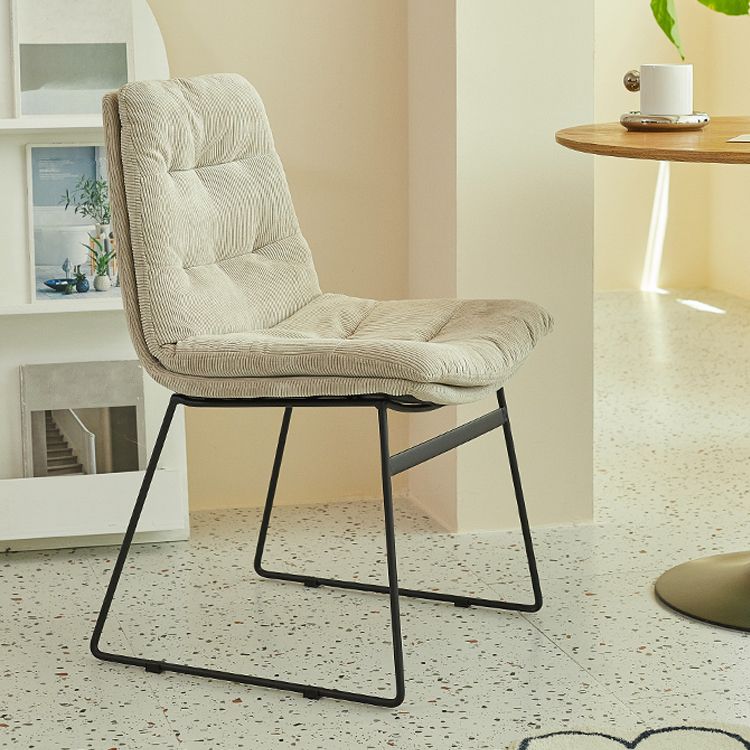 Sillas de comedor estilo moderno Sillones de comedor de cocina con patas de metal