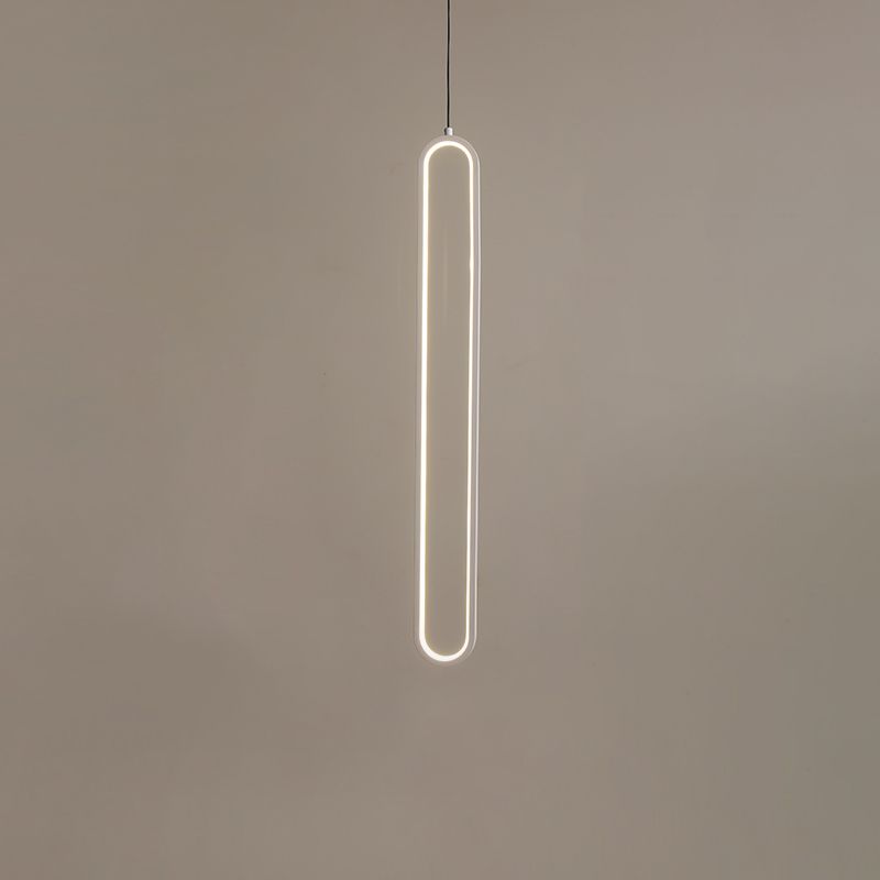 Lampada a led a led moderna a led Iron Iron Light Linea Linea con tonalità silicone