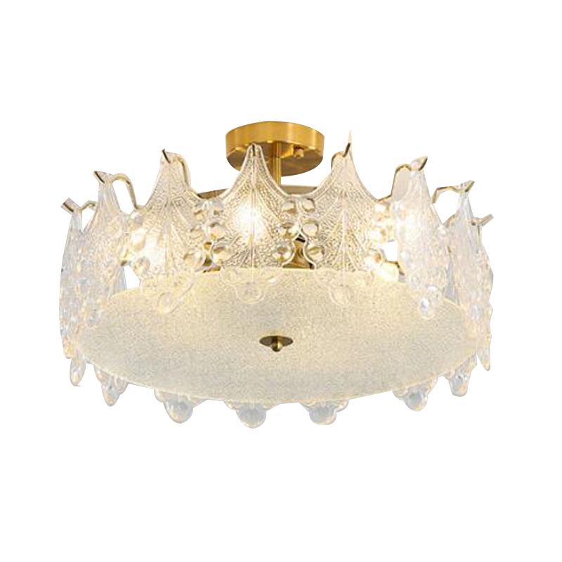 Nordic Ceiling Light Household Glass Flush Mount Light Fixture for Bedroom