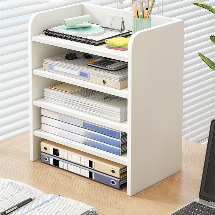 Contemporary Bookcase Closed Back Shelf Bookcase for Study Room