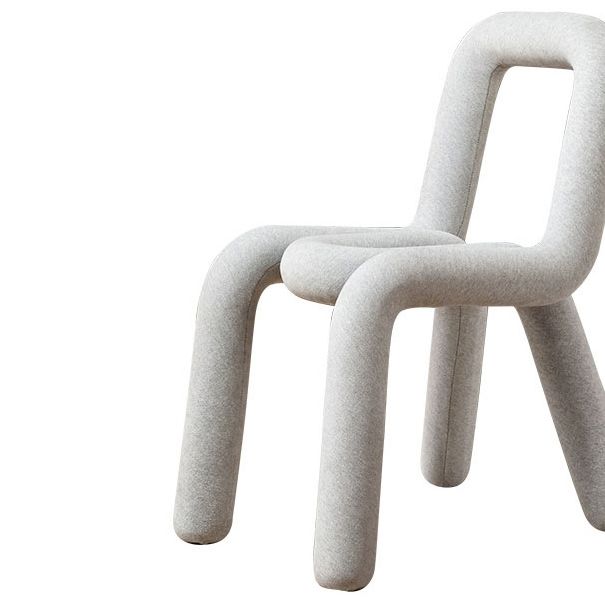 Ensemble de chaises latérales à dossier ouvert de cuisine de salle à manger de chaise en métal de style moderne