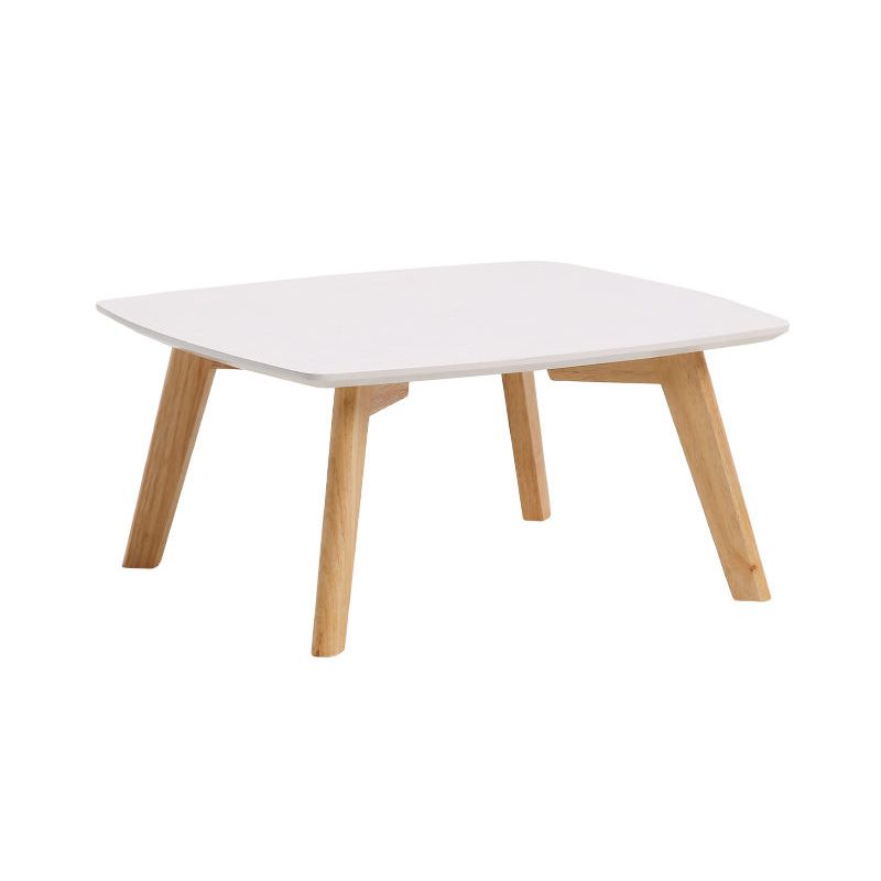 11"H Contemporary Coffee Table Solid Wood Coffee Cocktail Table