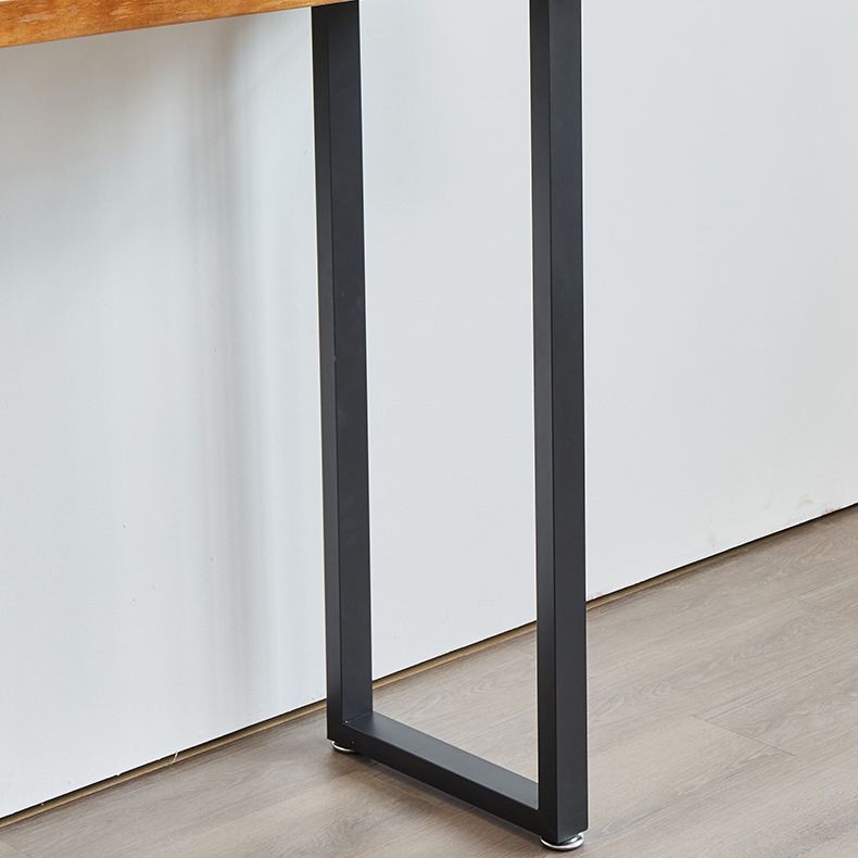 1/2/4/5 Pieces Industrial Rectangular Pub Table Set Wooden Counter Table with High Stools