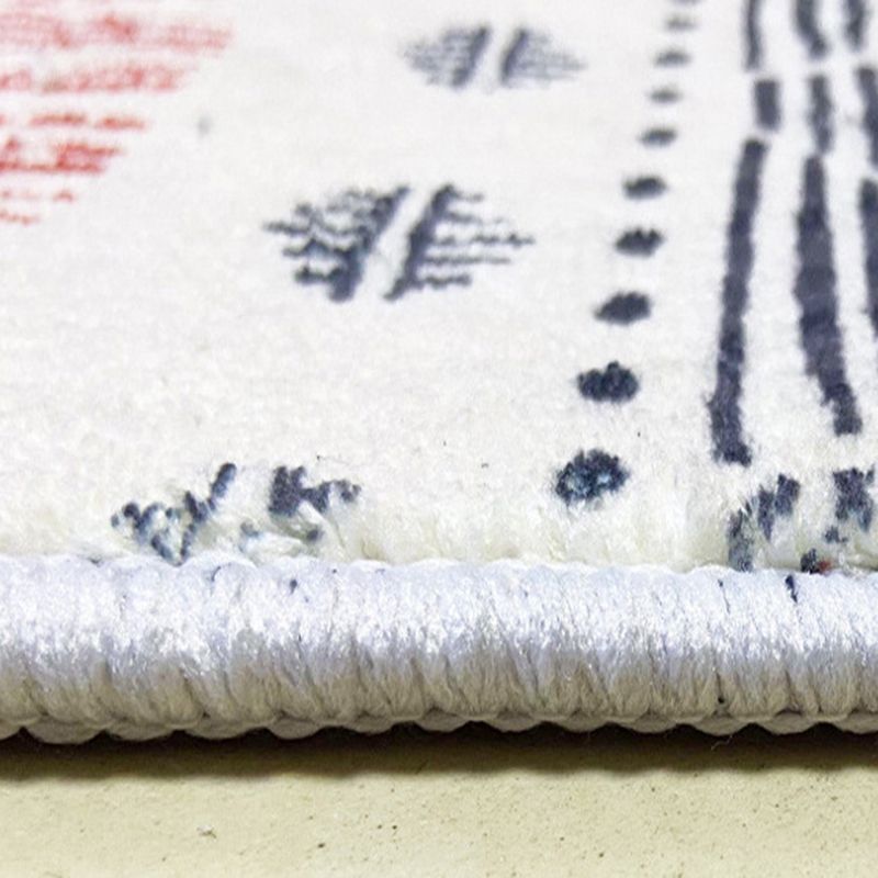 Modern Style lattice Rug Rectangle Stain Resistant Polyester Rug for Home Decor