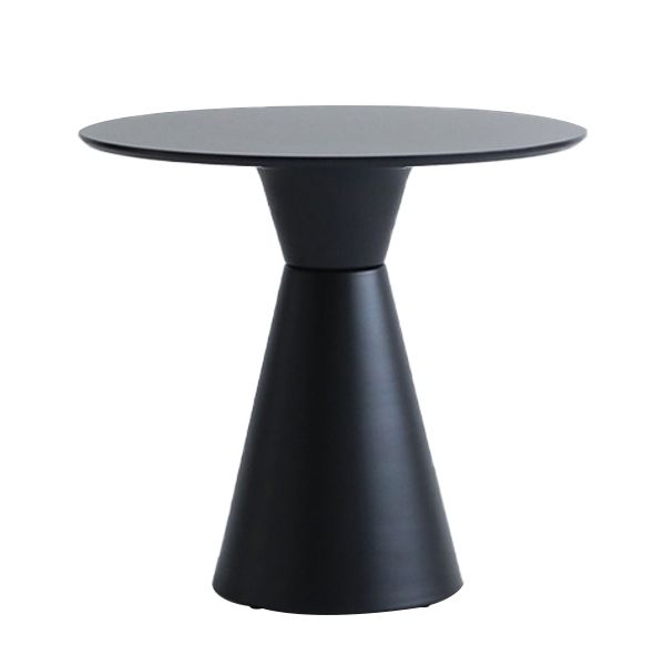 Moderne tulpenbasis eettafel hout en stalen ronde dinette tafel voor eetkamer