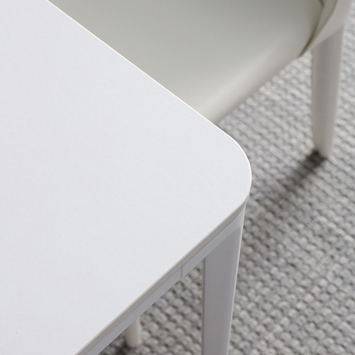 Modern Sintered Stone Rectangle Dining Set White Home Use Dining Room Furniture Set