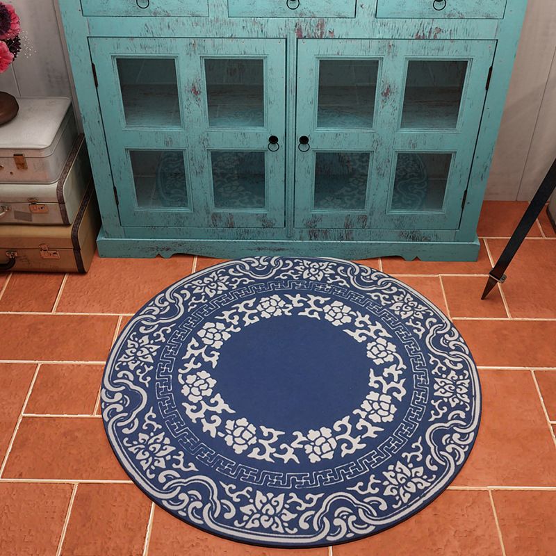Dark Graphic Rug Polyester Modern Rug Non-Slip Backing Rug for Home Decor