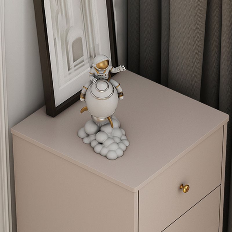 Modern Rectangle Side Cabinet Wood Knobs Storage Cabinet with Drawer