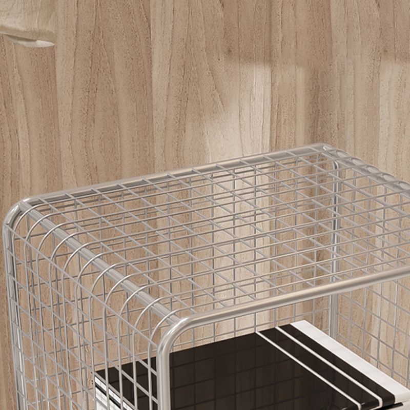 Industrial Antique Finish Shelf Bookcase Metal Etagere Bookshelf