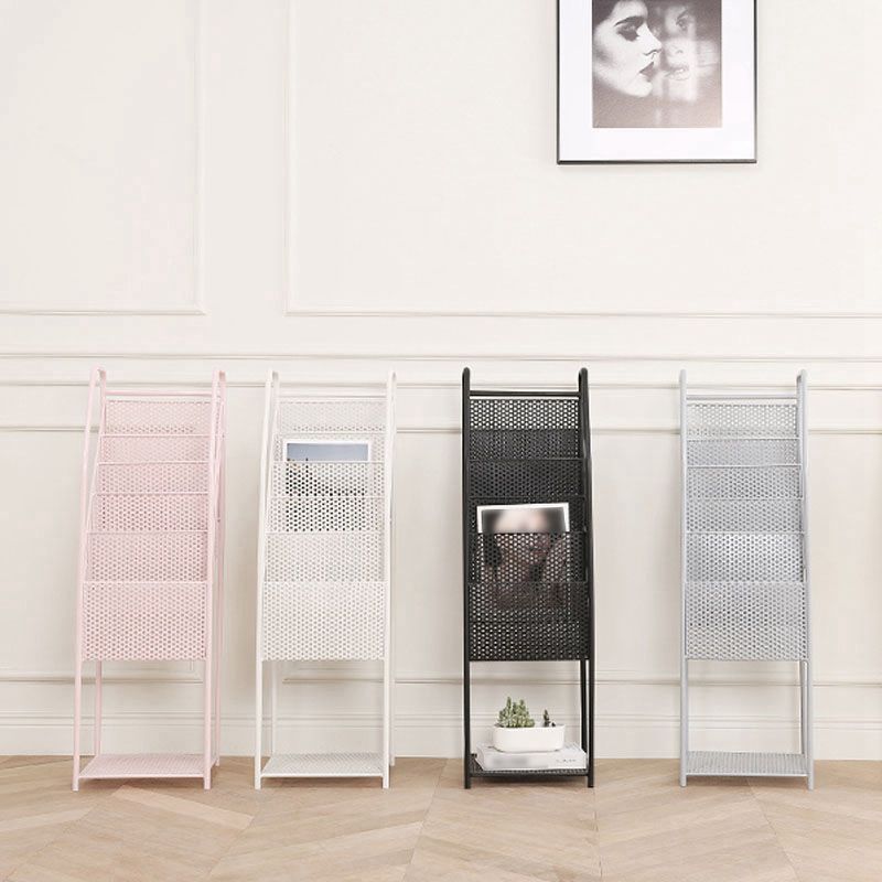 5-Shelf Metal Ladder Bücherregal zeitgenössisches Buchregal, 36,2 '' H x 12,2 '' W.