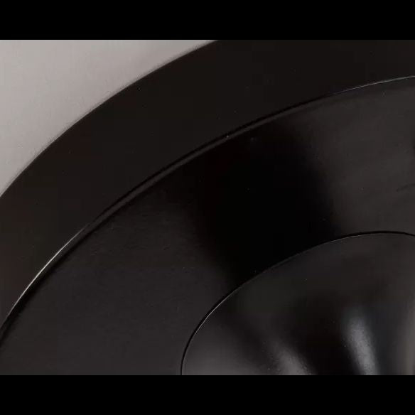 Zeitgenössische Halbblütermontage Deckenleuchte schwarz verdrehte Halbmontage -Beleuchtung mit Glasschatten