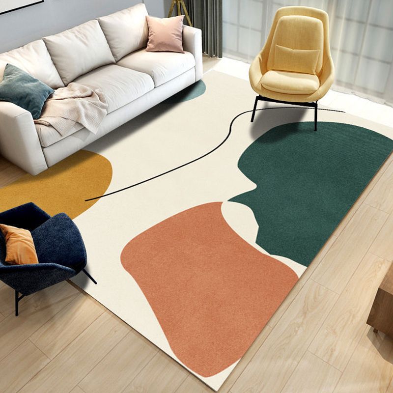 Tapis moderne violet en Polyester, bloc de couleur, avec envers antidérapant, pour la décoration de la maison