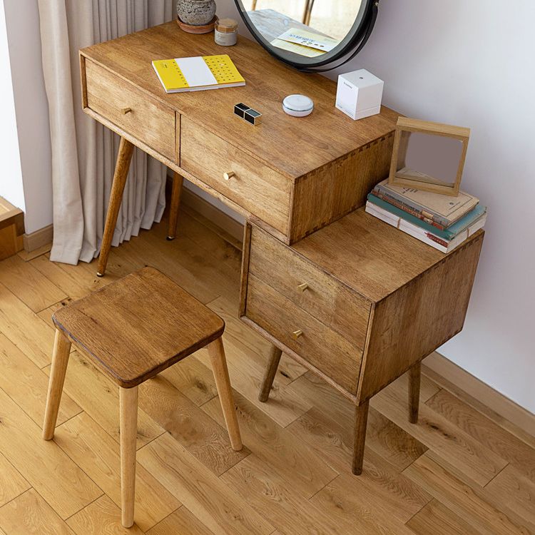 Traditions With Drawer Bedroom Mirror Solid Wood Vanity Dressing Table
