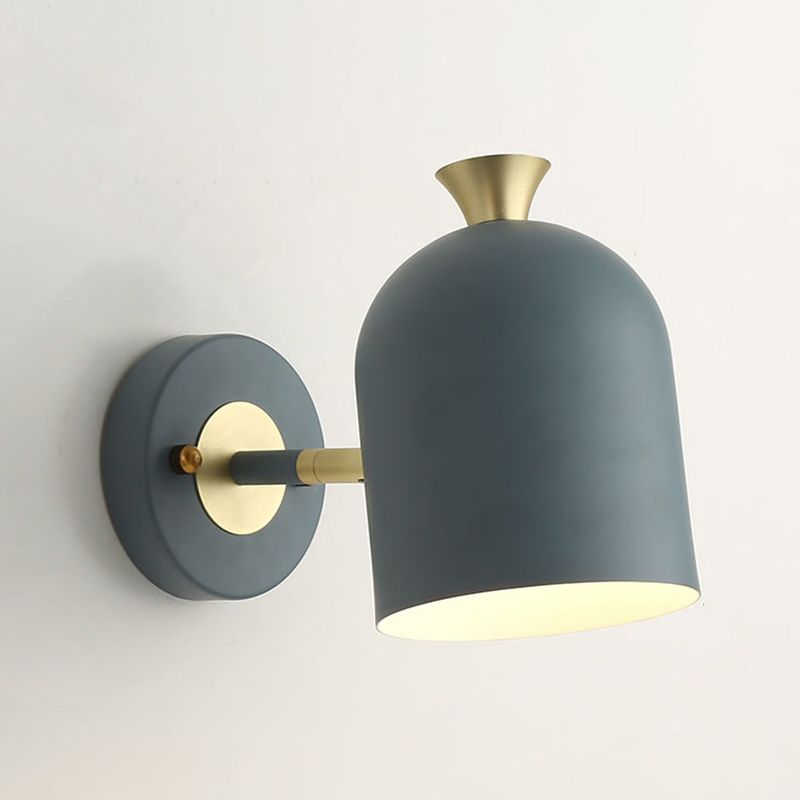Minimalist Wall Sconce Lighting Household Colorful Metal Shade Wall Lighting Fixtures