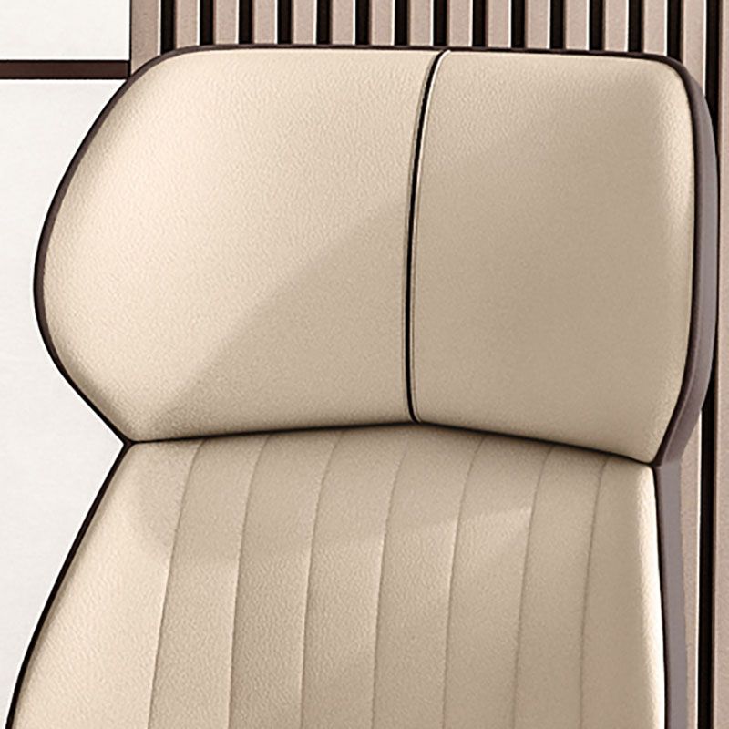 Scandinavian Wingback Arm Dining Chairs for Home Leather Dining Chairs