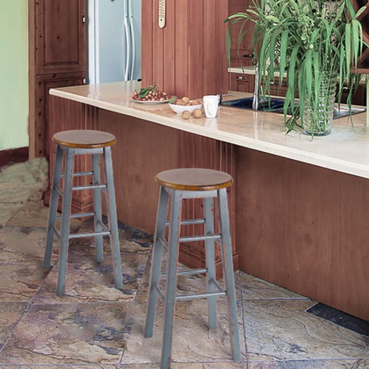 Industrial Style Bar-stool Iron Legs Counter Stool for Kitchen