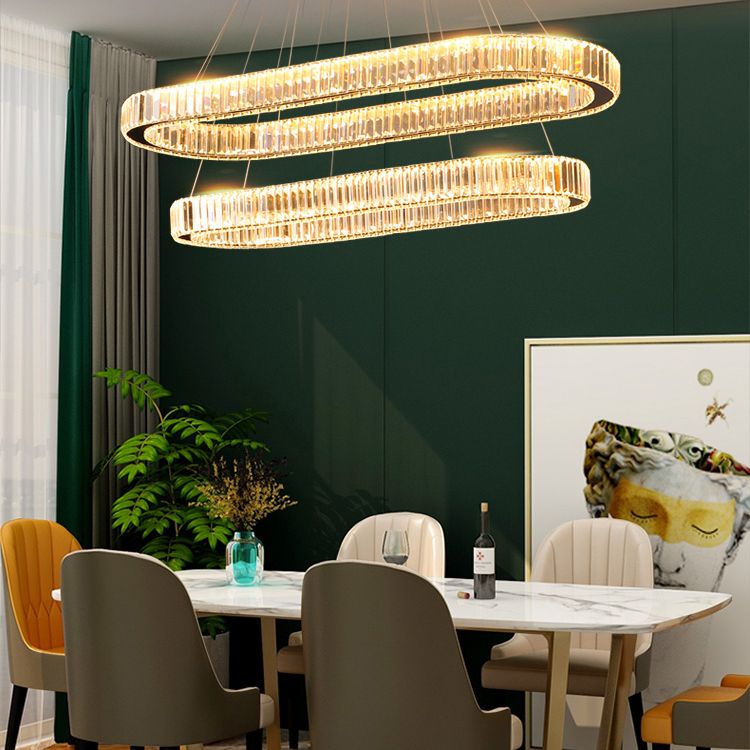 Geometric Pendant Light Fixtures Contemporary Kitchen Pendant Lights with Crystal Shade