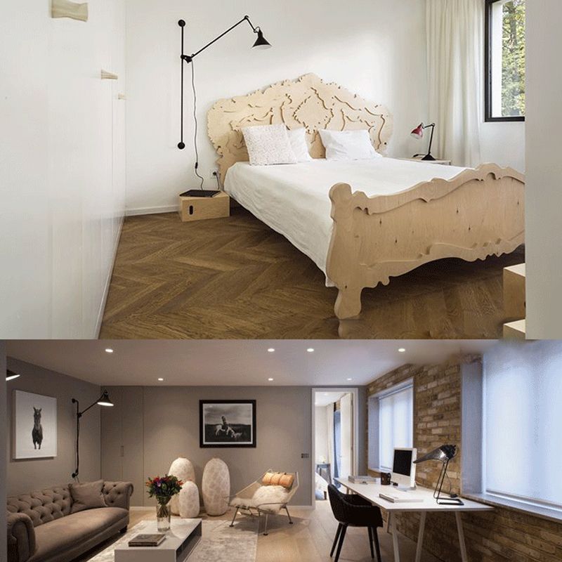 Modern Wall Sconce Linear Shape Reading Wall Light with Metal Shade for Bedroom