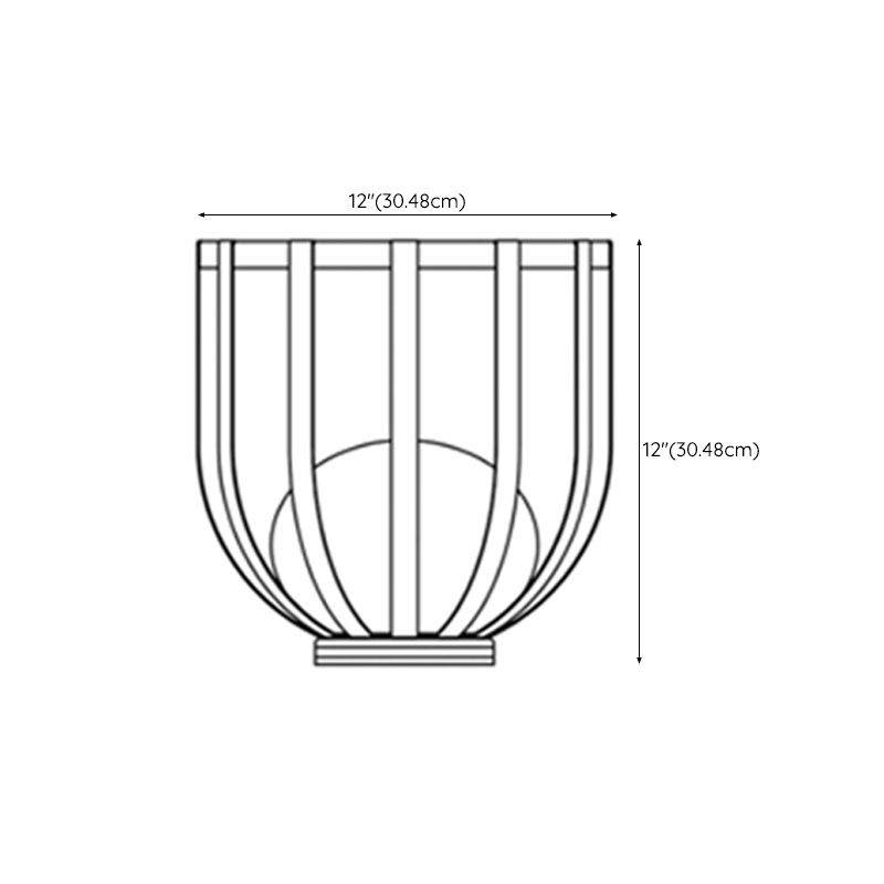 Metal Contemporary Pergola Shape Outdoor Waterproof Light with Plastic Shade