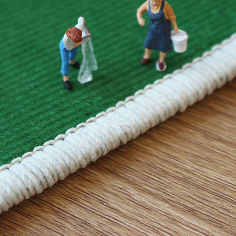 Gray Modern Carpet Polyester Color Piece Carpet Washable Carpet for Living Room