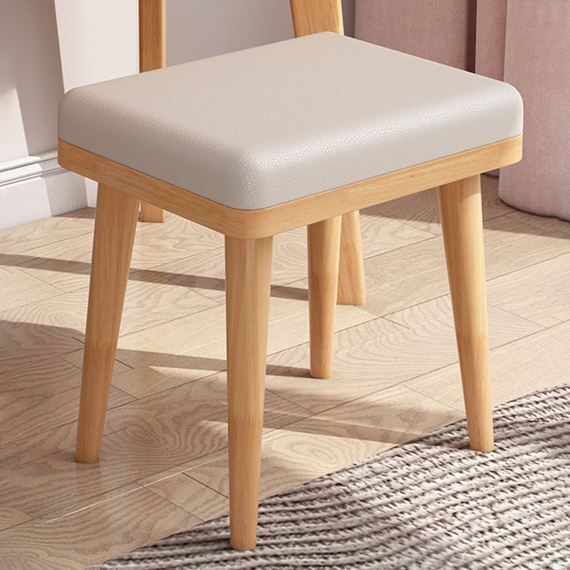Solid Wood Make-up Vanity Scandinavian 3 Drawer Vanity Dressing Table