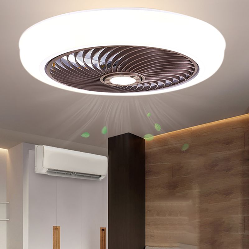1 Light Ceiling Fan Light Modern Style Metal Ceiling Fan Light for Living Room