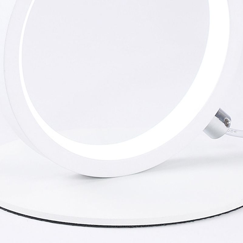 Lámparas de mesita de noche circular lámparas de mesa modernas 3 lámparas de mesa de luz ligeras