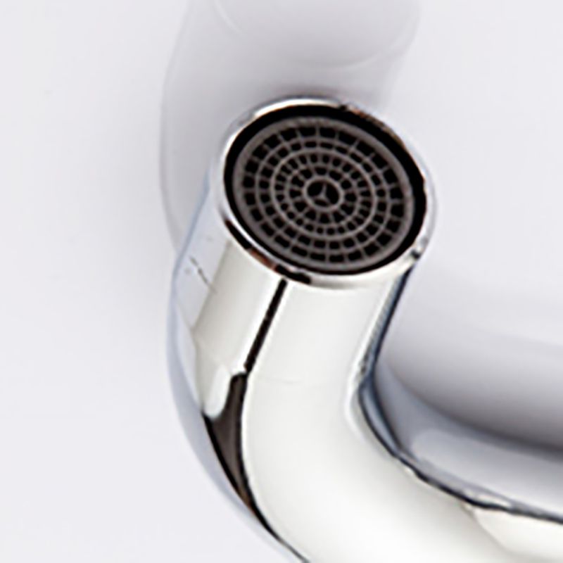 Modern Style Kitchen Faucet Lever Handle Copper Square Kitchen Faucet