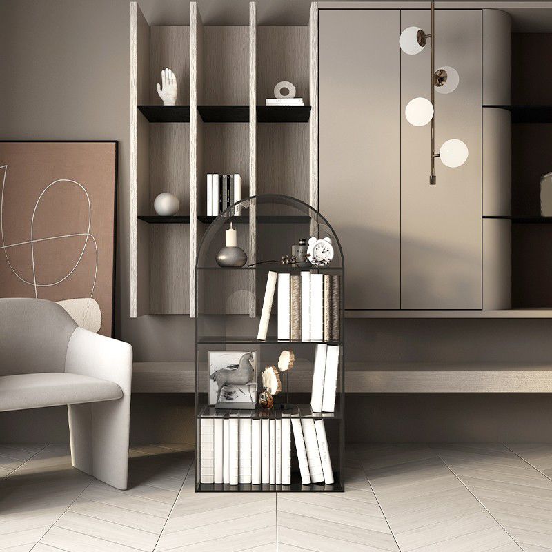 Open Back Bookshelf Acryl -Skandinavian Style -Bücherregal für Home Office Study Room