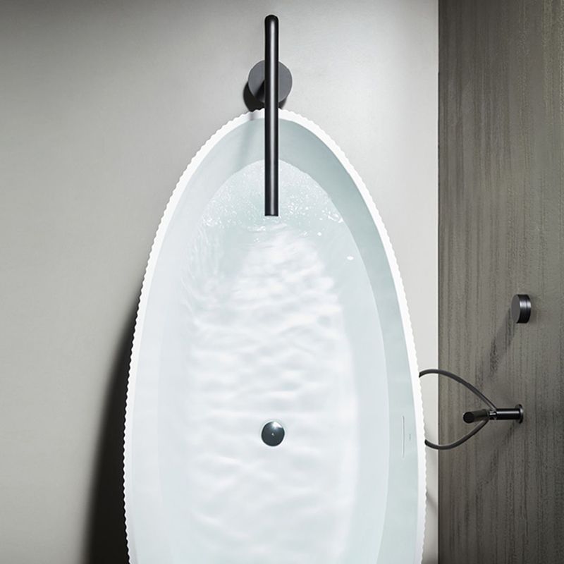 Modern Freestanding Faucet Copper with Hand Shower Swivel Freestanding Tub Faucet