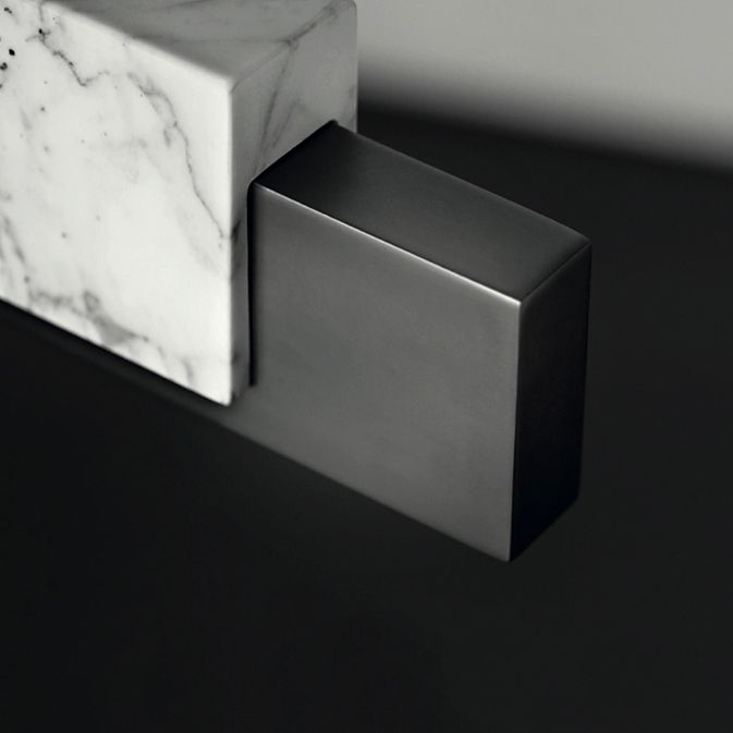 Estilo moderno lineal colgante colgante de mármol 1 lámpara de luz de luz